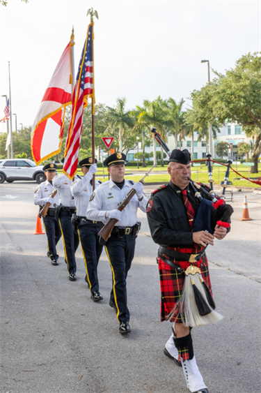 Honor Guard ceremony