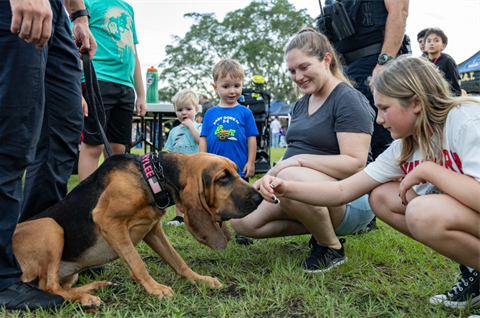 National Night Out 2024 K9 demo