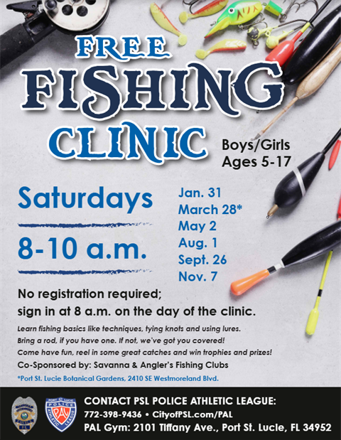 Free Fishing Clinic Flyer 2025
