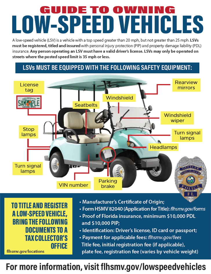 Low-Speed Vehicle Golf Cart Flyer