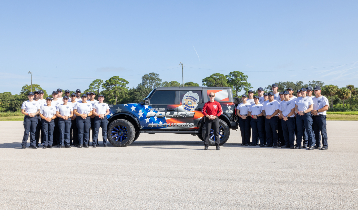 police recruitment team
